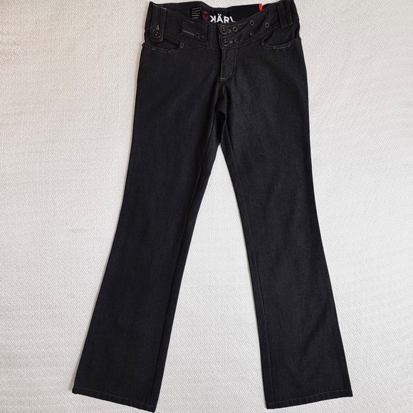 NWT KÄRV Eddy Pants Straight Leg Side Stripe Women's Size 26 Charcoal Grey - Picture 2 of 15
